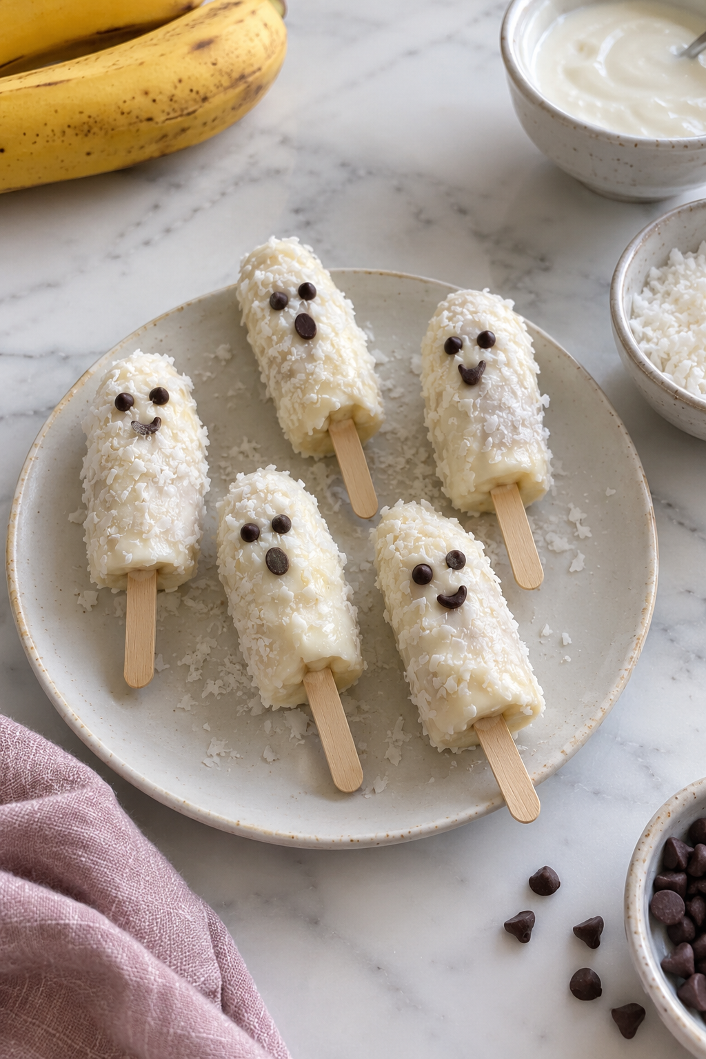 spooky bannana ghosts